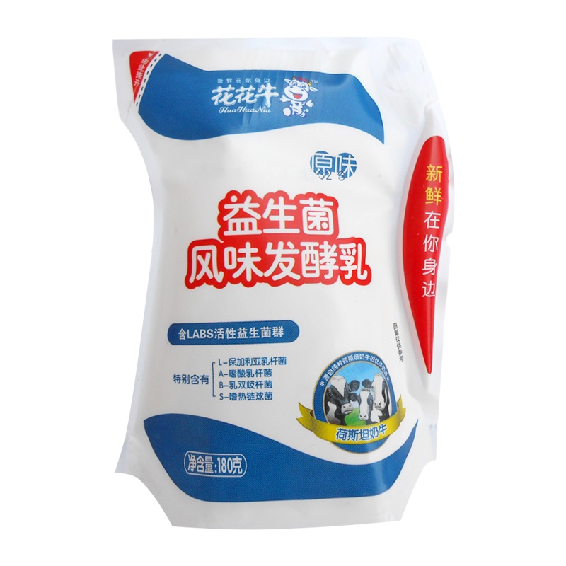 花花牛爱克林儿童益生菌风味发酵乳180g*12袋-原味
