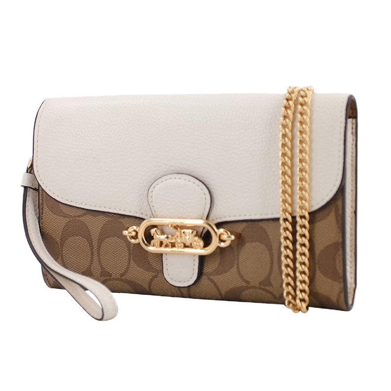 香港直邮COACH 女士拼色单肩包 F88101IMDJ8