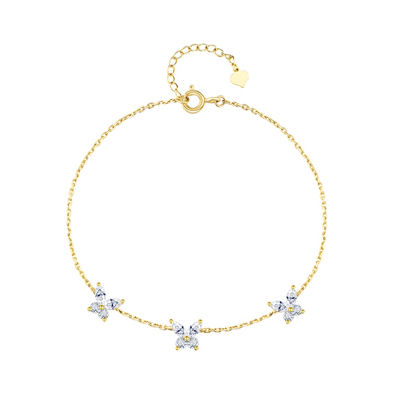 DTOTO 纯银手链女韩版简约个性森系潮流网红闺蜜情人节礼物送女友