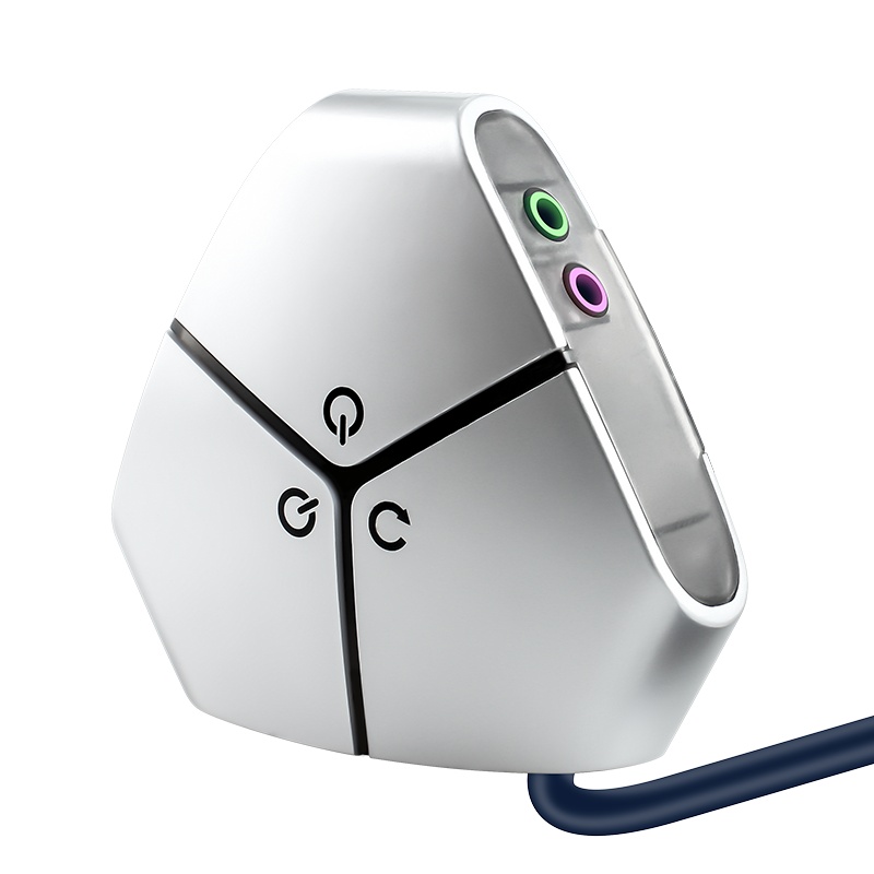 晶华 双USB+双频桌面开关 网吧网咖家用台式主机箱电脑外置移动电源开机重启键按钮延长线 银色黏贴款 Z444