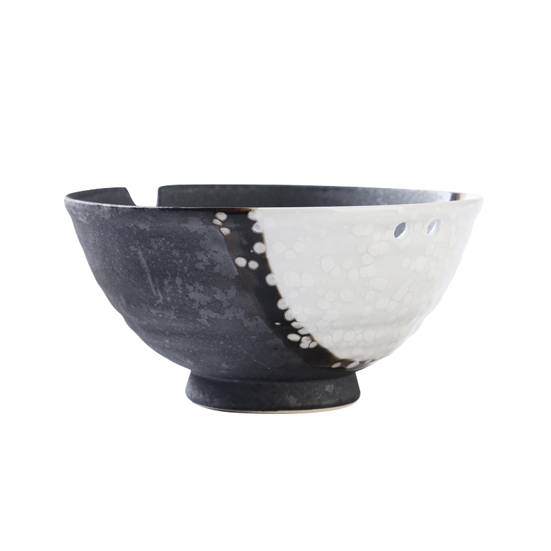 亿嘉IJARL 盖雪面碗复古日式釉下彩家用个性陶瓷