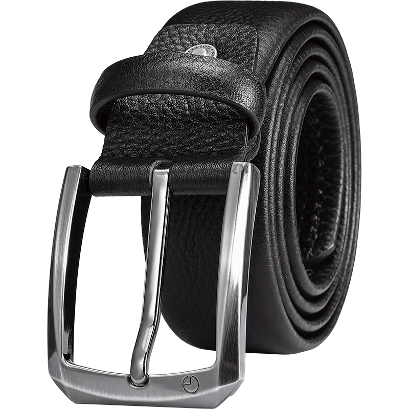 金利来(GOLDLION)男士真皮皮带 头层牛皮休闲百搭针扣腰带青年裤带