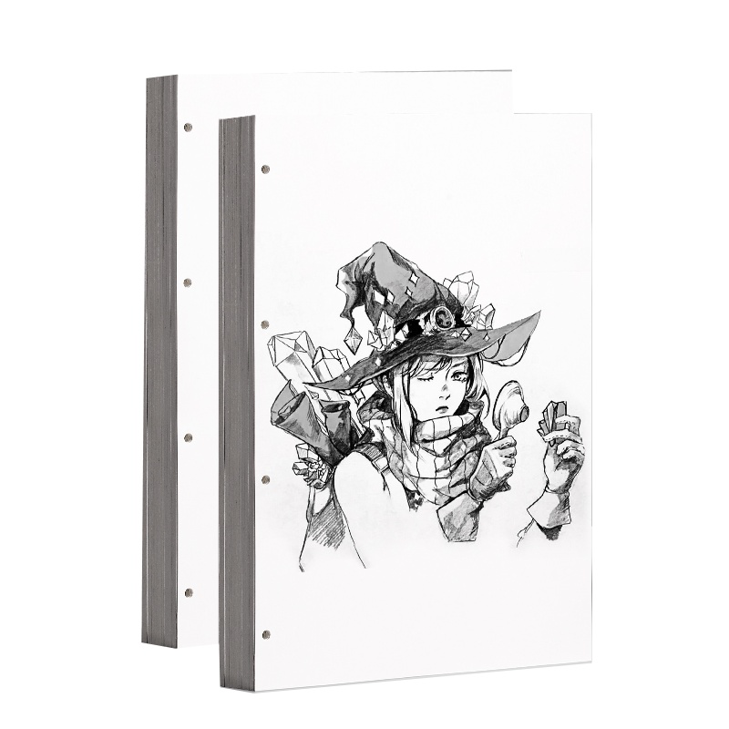 三木(SUNWOOD)本子专用绘画本活页本可拆卸漫画动漫专用马克本素描纸水粉纸60张/本美术学生手绘马克纸学生专用文具