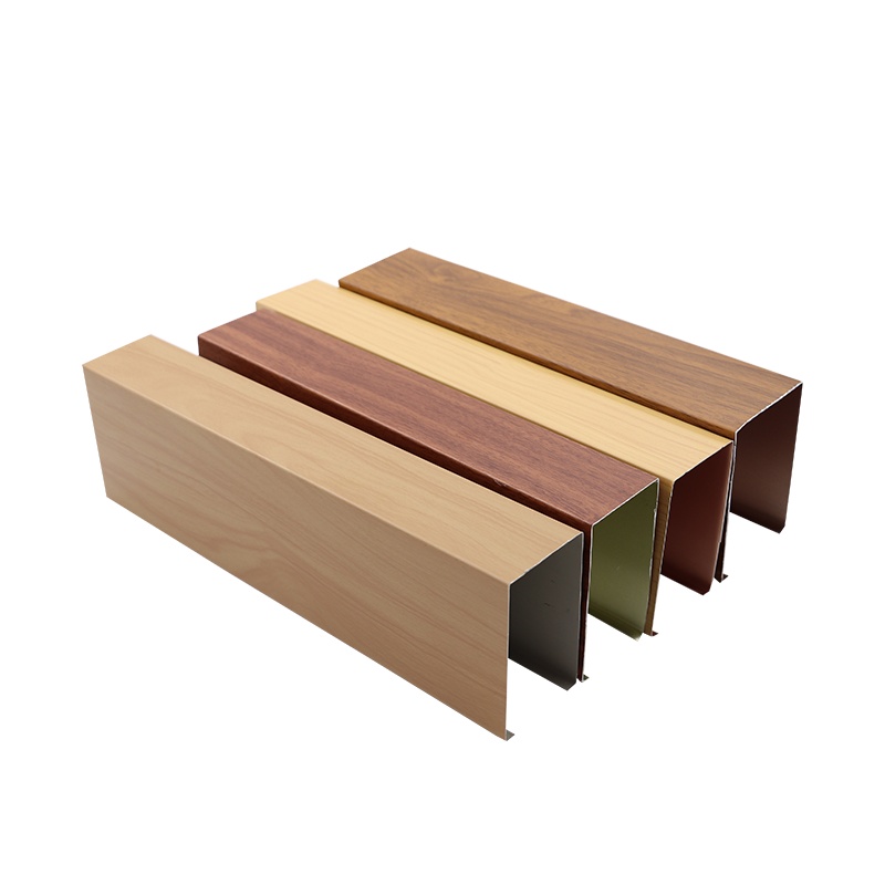 朗仕龙LSL-09铝方通吊顶 U形铝方通吊顶 规格20mm底*60mm高*0.5mm厚黑色，白色