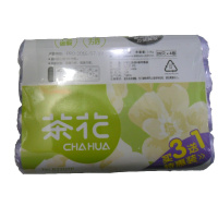 茶花(CHAHUA) B3202P大号垃圾袋4卷(50x60cmx80只)垃圾袋一次性点断式加厚 3件装
