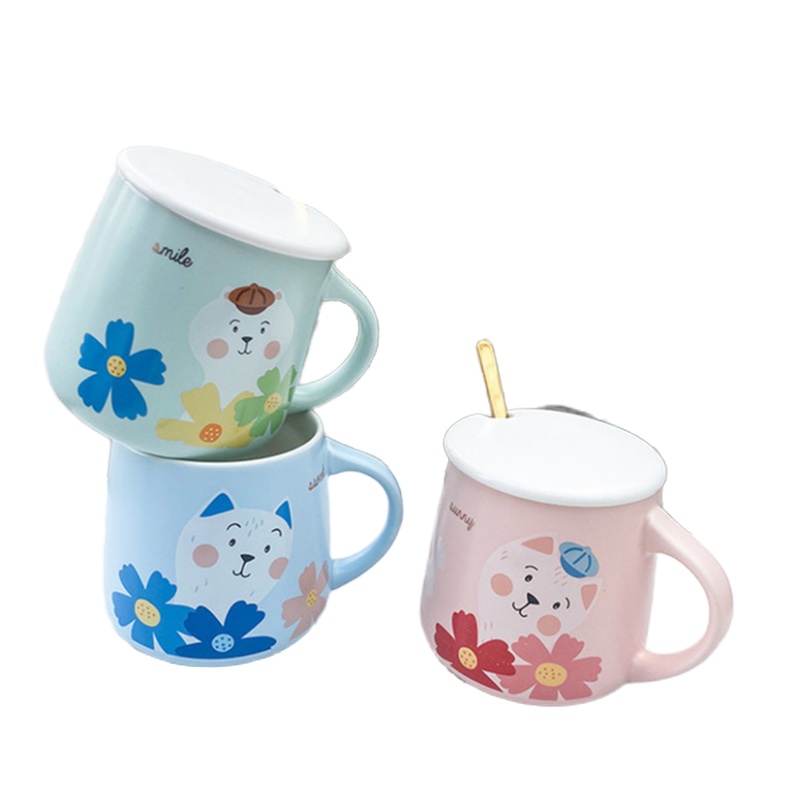 小花喵星人陶瓷杯
