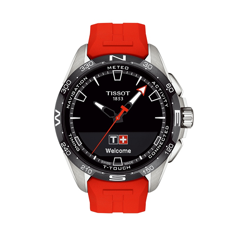 天梭(TISSOT)瑞士手表 腾智无界系列刘亦菲太阳能智能女士石英表T121.420.47.051.01