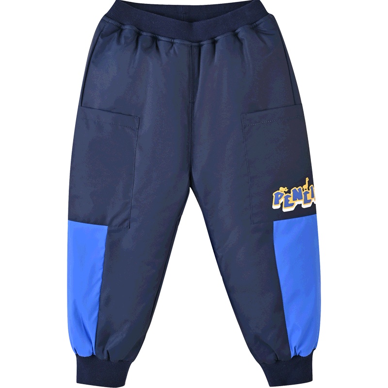 铅笔俱乐部童装男小童夹棉长裤儿童棉裤新款秋冬宝宝加厚裤子