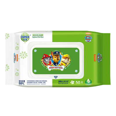 滴露 (Dettol) 旺旺队卫生湿巾50片