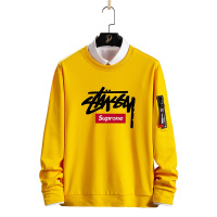 俞兆林(YUZHAOLIN)潮牌街头字母春秋圆领休闲卫衣男韩版上衣百搭打底衫外套