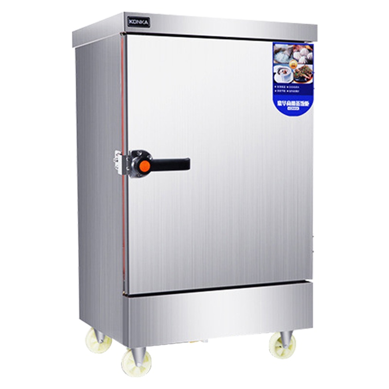 康佳(KONKA)KR-M62电蒸箱蒸饭柜 商用蒸箱6盘不锈钢电热款蒸饭车 蒸车 大容量全自动食堂蒸饭机380v/9kW