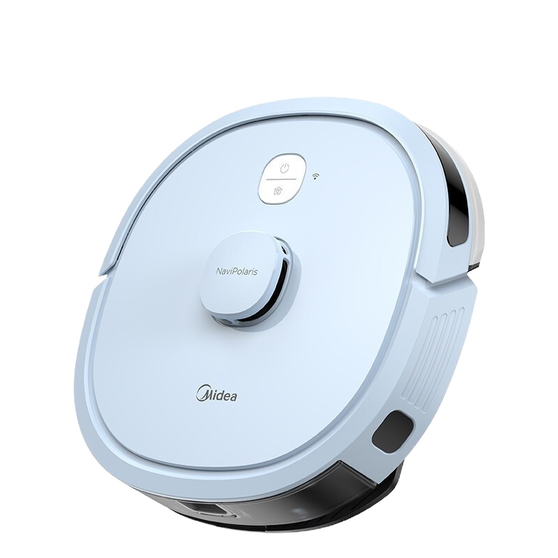 美的(Midea)M64扫地机器人 激光导航 智能规划路线 吸扫拖一体 APP智能互联 家用吸尘器扫地机 薄空蓝