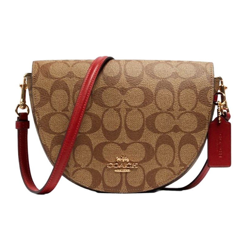 香港直邮 Coach 蔻驰 女士印花PVC配皮单肩包 C1430IMS5J