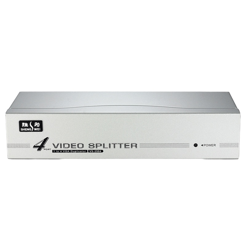 胜为(shengwei) VS-2504 一进四出 VGA分配器 单位:台<1台装>白色 4口配原装线