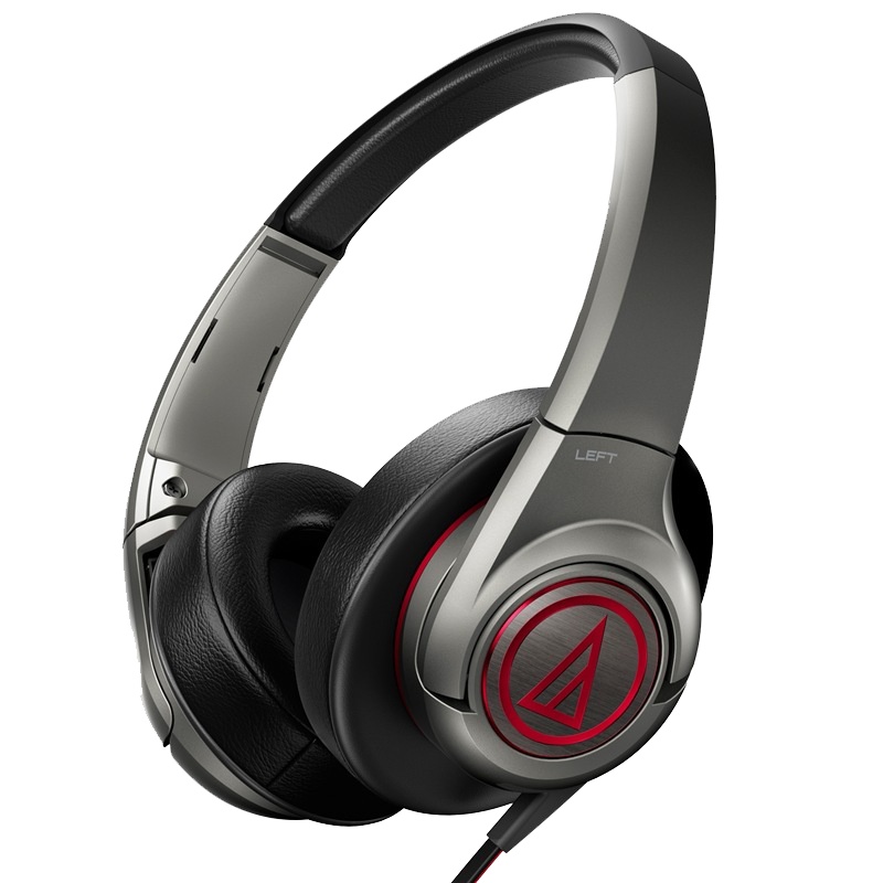 铁三角(Audio-technica) ATH-AX5 GM 便携头戴式耳机 暗灰色