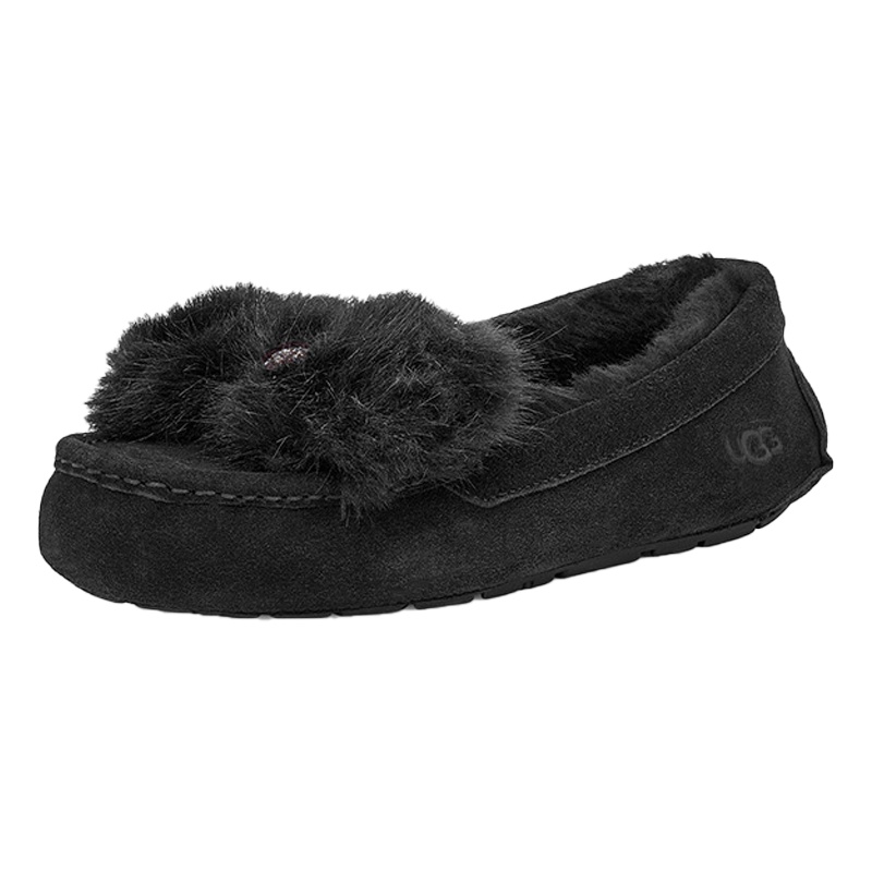 UGG 秋冬新款女士便鞋毛毛蝴蝶结款懒人一脚蹬豆豆鞋 1103858