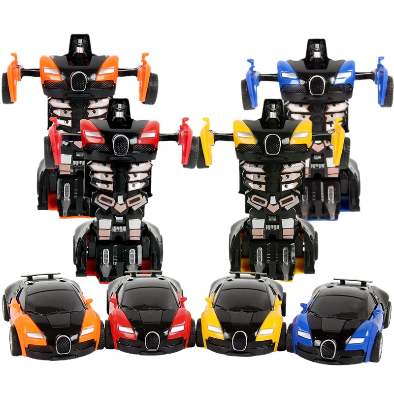 花色优品 儿童碰撞惯性变形车 儿童玩具 布加迪/兰博