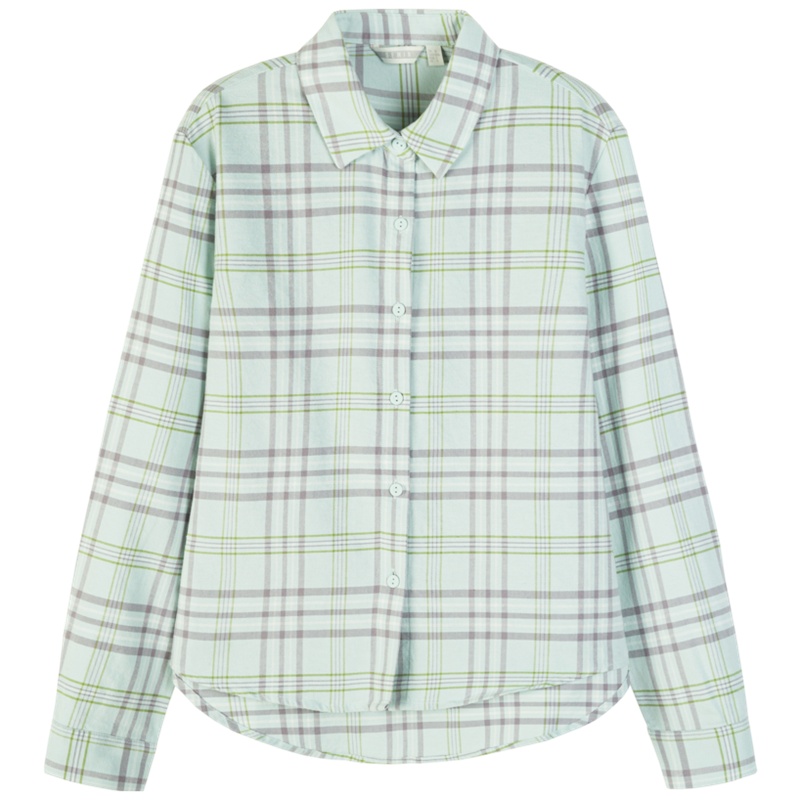 【满198减100预估价：61】森马衬衫女长袖格子衬衣女士春装外套设计感小众女装清新上衣