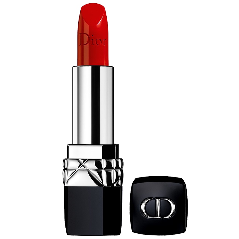 [国内专柜版]迪奥烈艳蓝金唇膏3.5g 999#滋润口红 缎光红唇