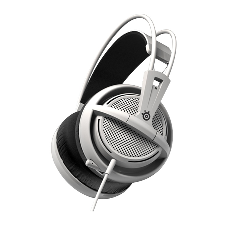 赛睿steelseries 西伯利亚200 电脑台式机吃鸡有线游戏电竞耳机白色头戴式麦克风