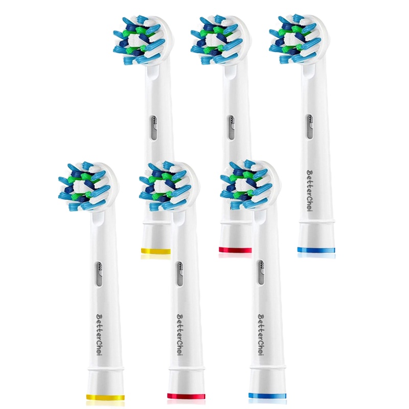 适配于欧乐比电动牙刷2D/3D/EB/D/P/OC/OB通用替换刷头进口杜邦刷毛成人儿童多角度刷头多支装
