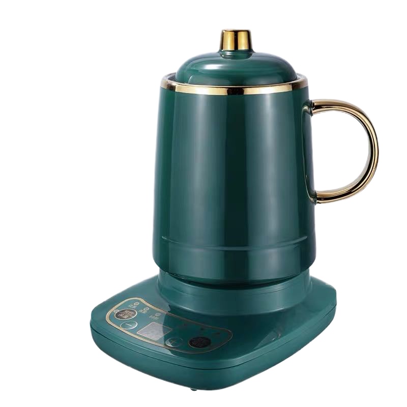 养生壶办公室小型迷你mini电热杯妖怪多功能炖盅1人2煮粥牛奶加热 养生壶1-2人用墨绿800毫升