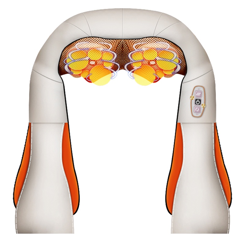 安尚三键揉捏按摩披肩直接插电16头电动推拿立体指压温感热敷按摩器颈椎肩颈腰颈部腰椎全身富贵包全身按摩器多功能按摩仪器