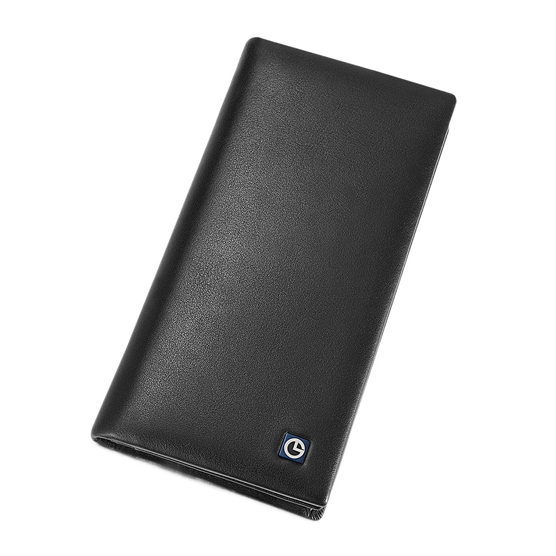 金利来（Goldlion）男士钱包男式简约钱夹 休闲时尚男款票夹 MW735471-41691 黑 长款