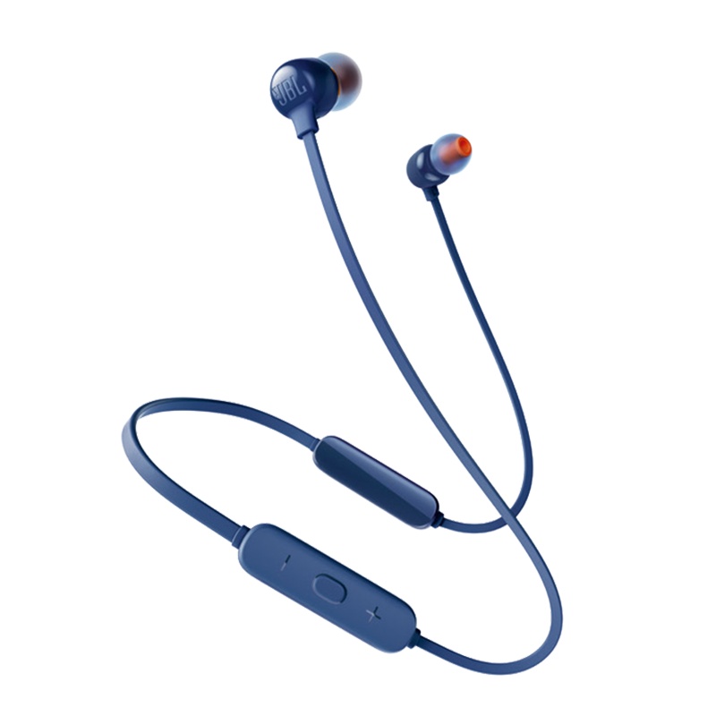 JBL T115BT蓝牙耳机无线半入耳式运动耳机耳麦通用手机音乐耳塞低音 蓝色