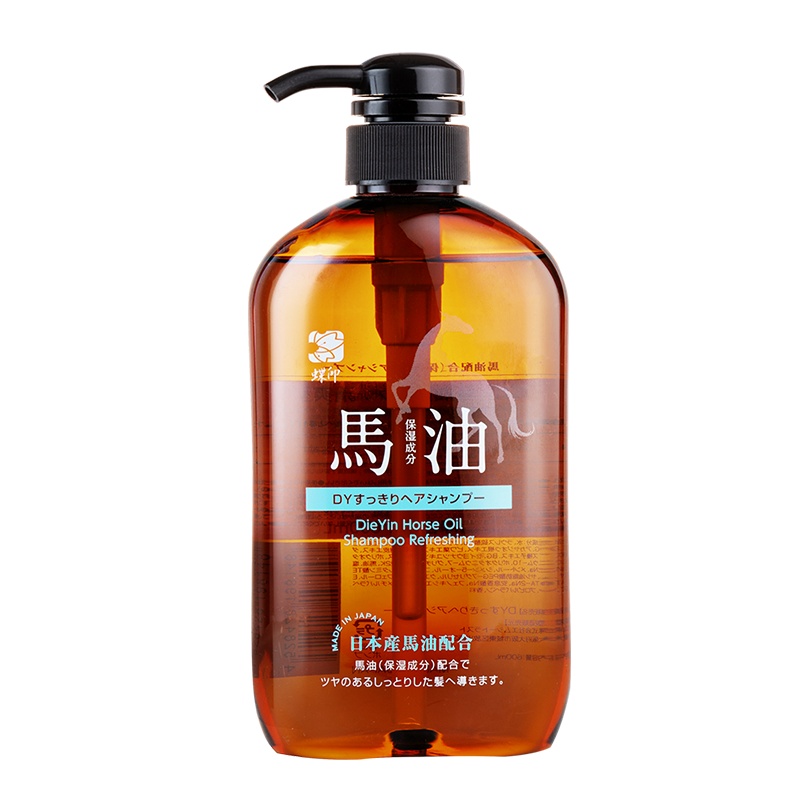 日本原装进口蝶印牌 马油洗发水(清爽型)600mL