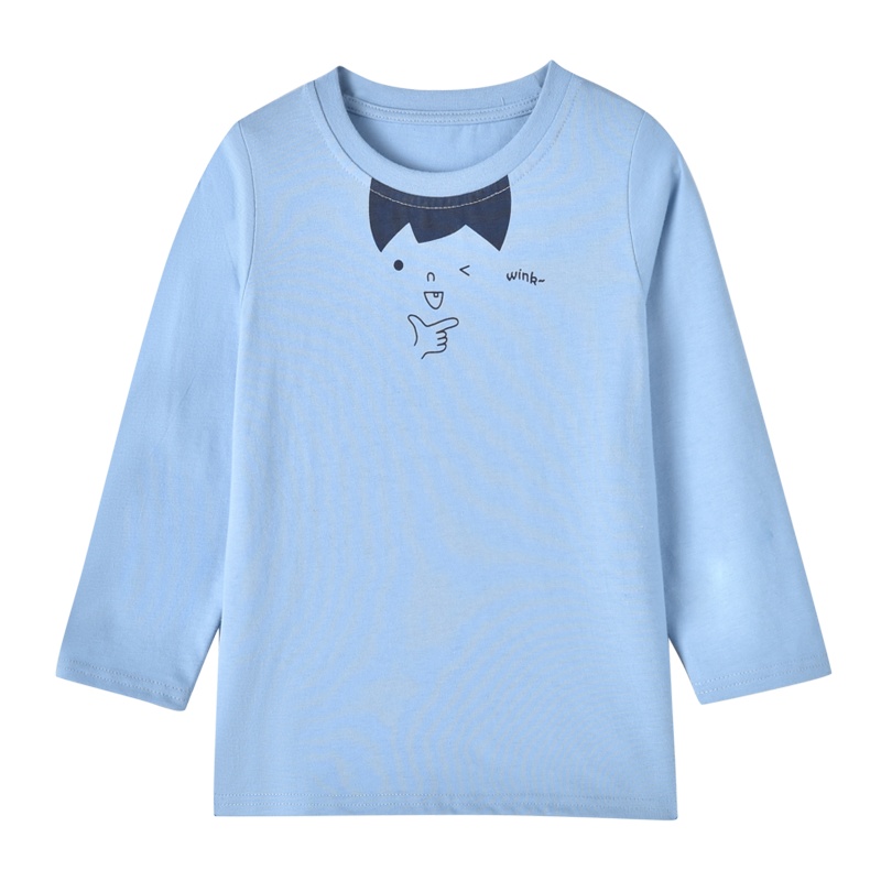 铅笔俱乐部童装2020秋季小童男童圆领长袖T恤儿童卡通印花上衣