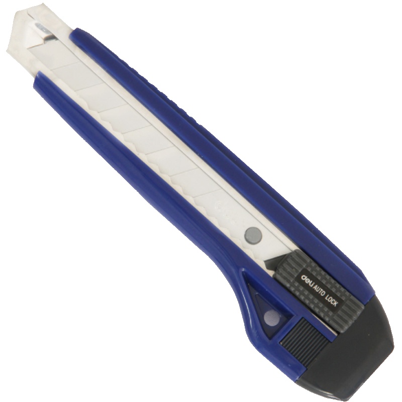 得力deli 2041 美工刀 大号 刀片美工刀裁纸刀壁纸刀 带折刀器和锁扣