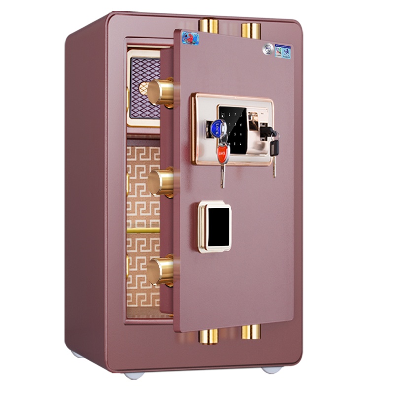 虎牌保险柜家用保险箱办公 3C认证 55cm厘米高FDG-A1/D50A指纹保险箱/柜全钢入墙小型新品防盗防撬