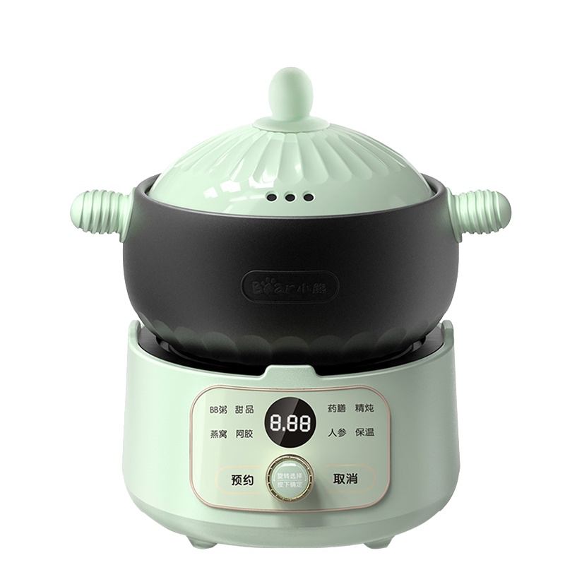 小熊(Bear)电炖锅 陶瓷电砂锅家用全自动0.8L隔水燕窝炖盅1.5L煲汤锅炖汤锅熬粥煮粥养生锅 DSG-B15H1