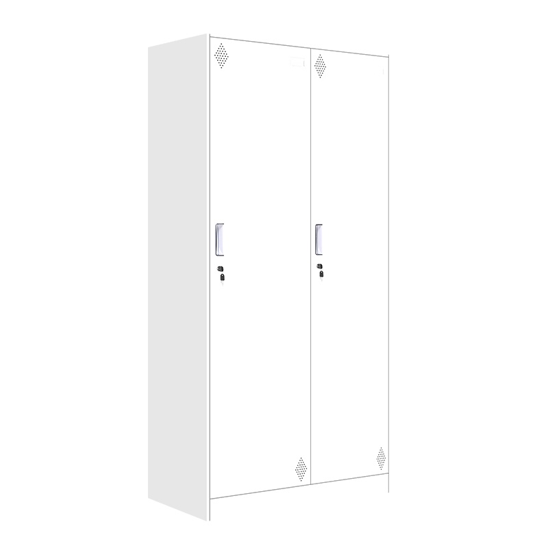 [红心家居]两门更衣柜铁皮柜带锁挂衣柜储物柜寄存箱