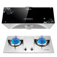 樱雪(INSE) 中式抽油烟机燃气灶套装 B1518+QM1111 小户型推荐烟灶套装 台嵌两用双灶 液化气