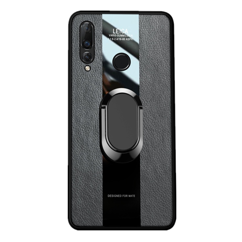 [送钢化膜两张]高铭宣 华为nova4e手机壳3保时捷皮套磁吸指环可车载3i男款潮3e女硅胶软壳全包边防摔限量版保护套