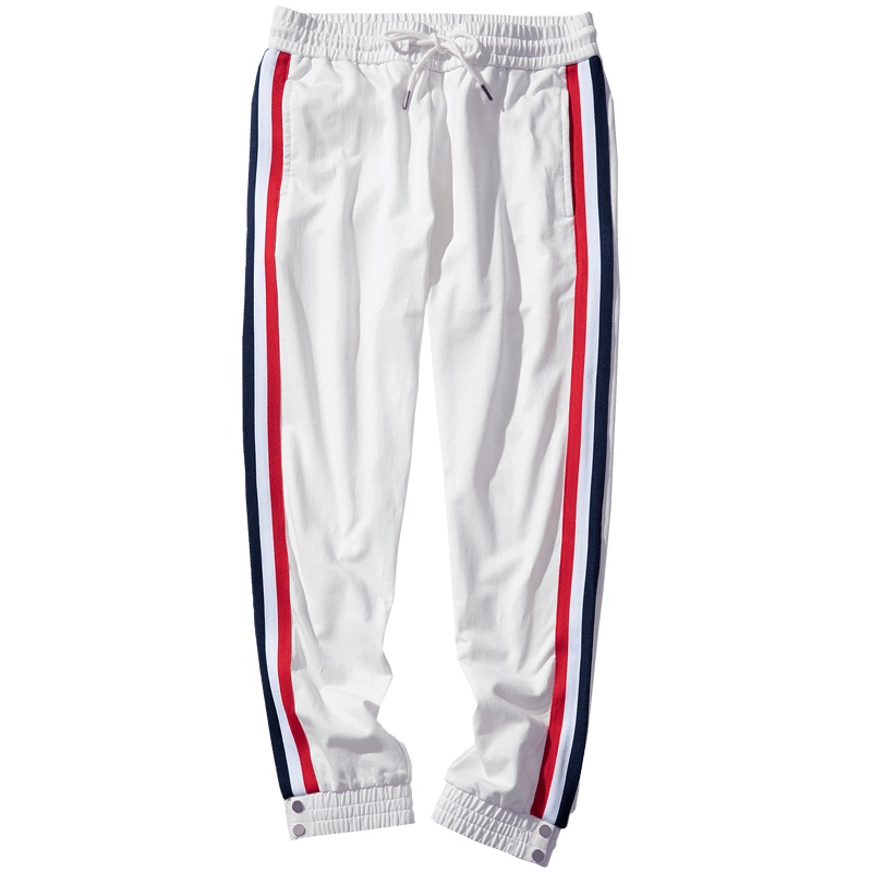 千纸鹤男装休闲裤2019春夏新款日系宽松休闲纯棉束脚九分运动裤男90132