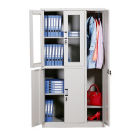 【一鹏】文件柜右六门玻璃更衣柜铁皮柜办公柜钢制资料柜档案柜子