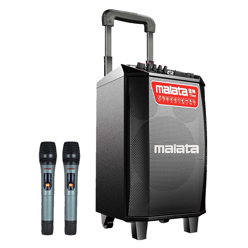 万利达(Malata)L15户外街头唱歌蓝牙无线音响便携广场舞移动拉杆音箱家用15英寸大功率低音炮无线话筒套装
