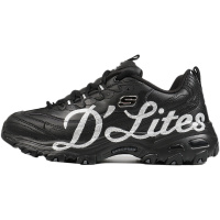 Skechers 斯凯奇 女鞋 D'LITES低帮休闲鞋13165/BKSL