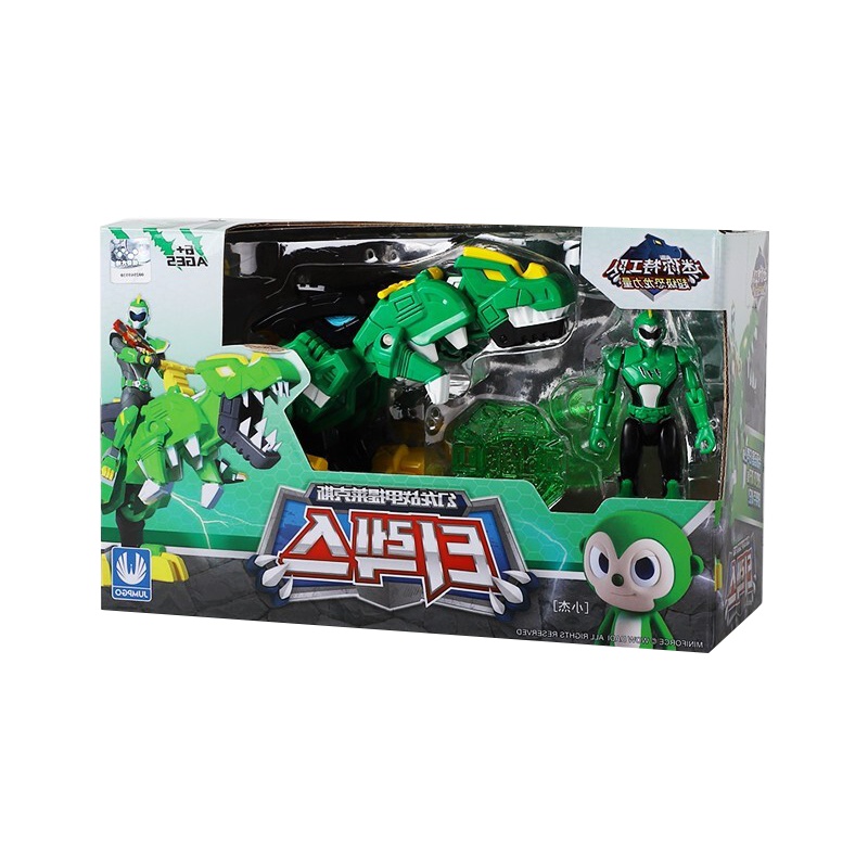 迷你特工队X玩具超级恐龙力量金刚变形机器人机甲恐龙男孩玩具儿童 幻龙战甲提莱克斯8607