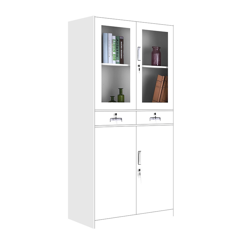 [红心家居]办公家具 薄边文件柜 中二斗铁皮柜 办公柜抽屉柜