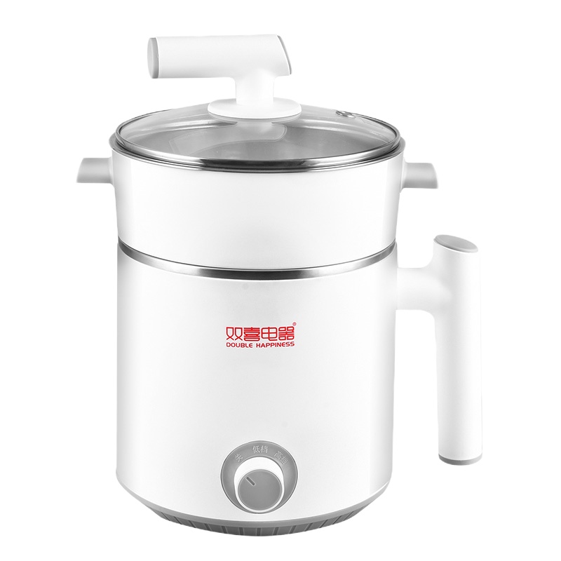 双喜电器(DOUBLE HAPPINESS) CH0612Y4双喜电煮锅迷你多功能分体式不锈钢内胆电热锅电热杯