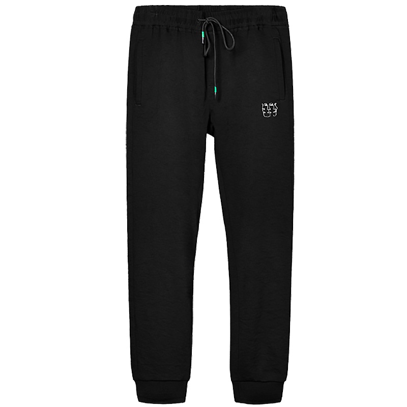 马克华菲新款时尚字母印花运动小脚男式休闲裤