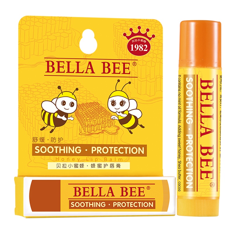 贝拉小蜜蜂(BELLABEE)蜂蜜唇膏4.6g 婴童润唇膏