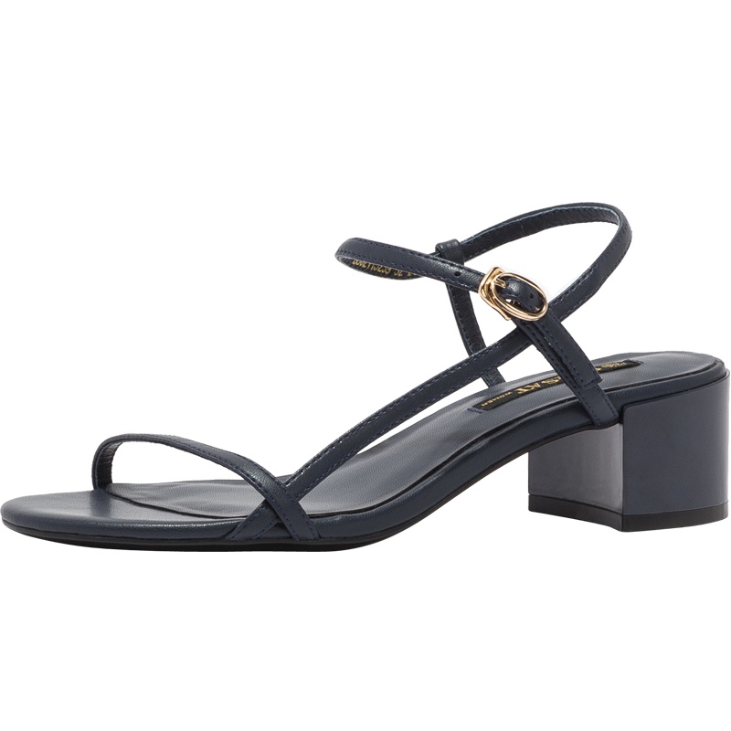 星期六(ST&SAT)凉鞋夏新露趾粗跟简约女凉鞋SS02115239