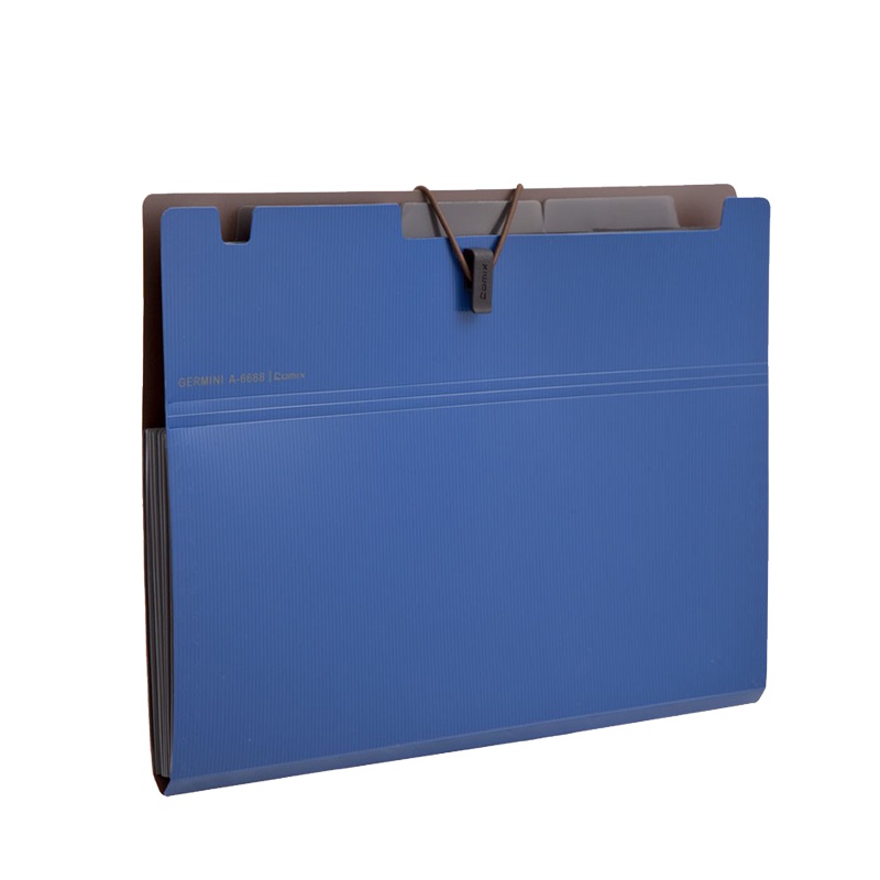 齐心(Comix)A7626风琴包3个 6格便携式文件包 A5多层文件袋 资料包 文件包 卷子收纳袋 颜色随机