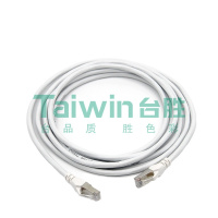 台胜 超五类RJ45屏蔽跳线2米(白)含安装
