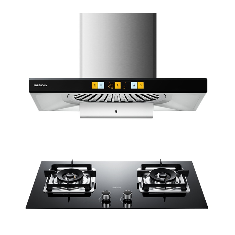 帅康(sacon)烟灶套餐欧式抽油烟机灶具套餐大吸力自清洁T8015RY+71B吸油烟机燃气灶顶吸厨电套装烟灶套装液化气